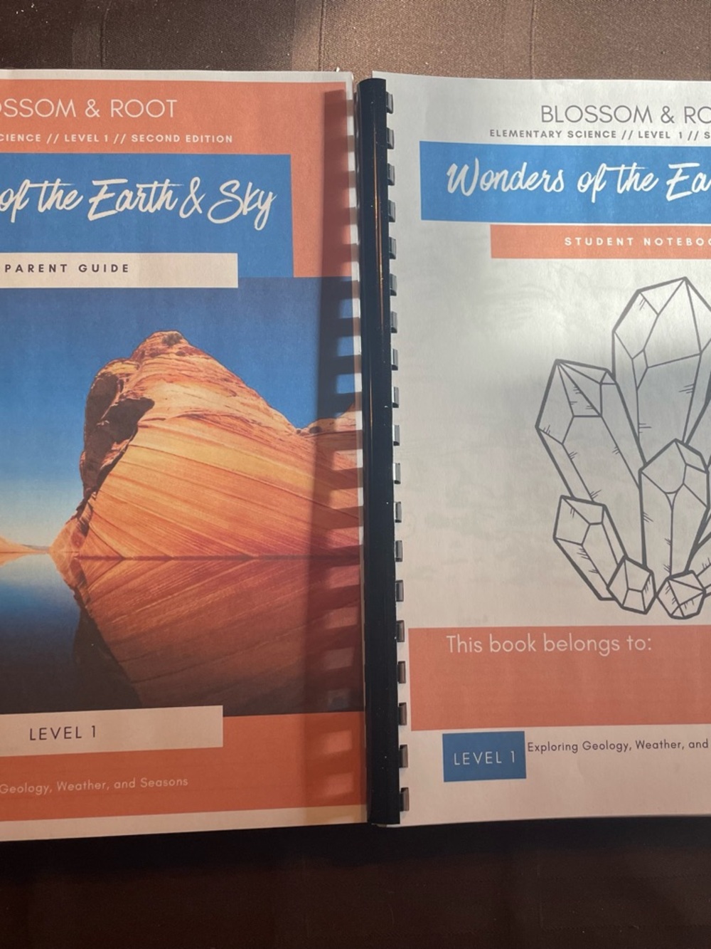 Blossom & Root "Wonders of the Earth & Sky" Level 1 Set - Blue & Coral Covers